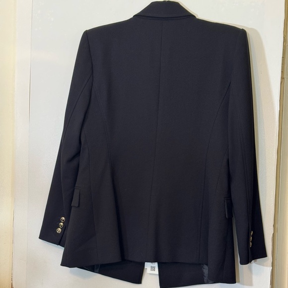 New ZARA TAILORED DOUBLE BREASTED BLAZER Black | Size Large - Picture 13 of 16